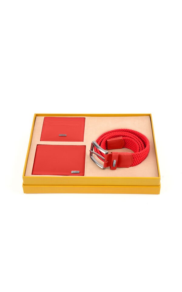 Cüzdan Kartlık Kemer 3 lü Set
