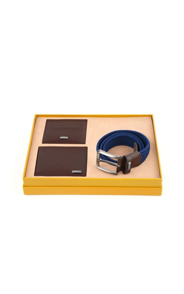 Cüzdan Kartlık Kemer 3 lü Set