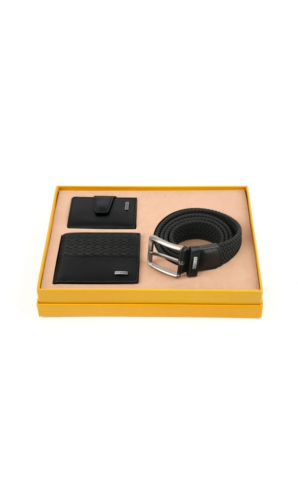 Cüzdan Kartlık Kemer 3 lü Set