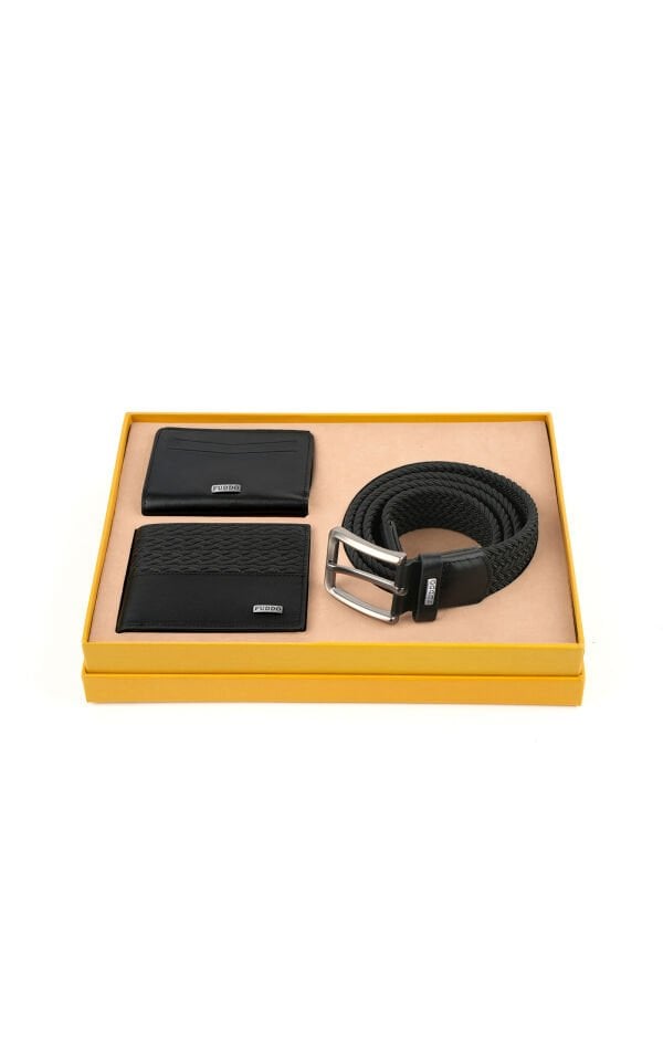 Cüzdan Kartlık Kemer 3 lü Set