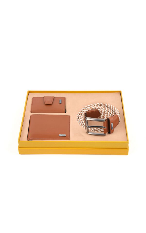 Cüzdan Kartlık Kemer 3 lü Set