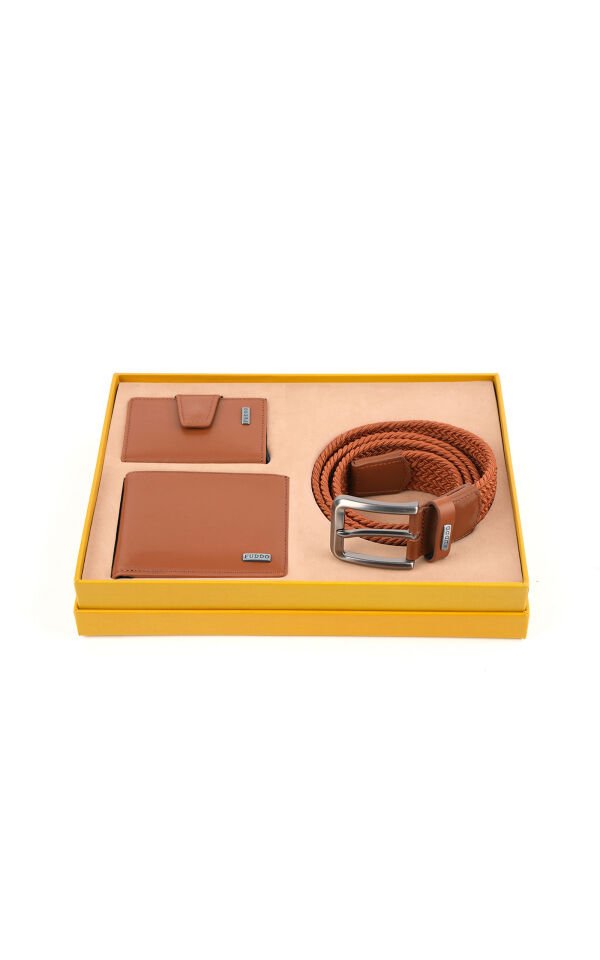Cüzdan Kartlık Kemer 3 lü Set