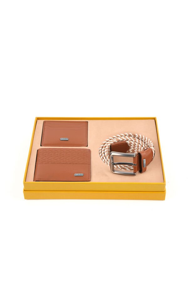 Cüzdan Kartlık Kemer 3 lü Set
