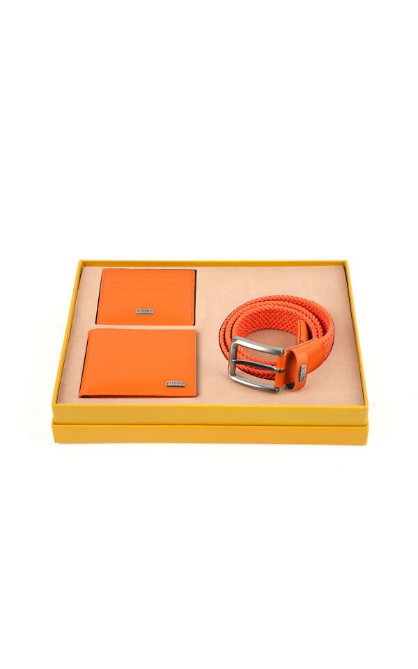 Cüzdan Kartlık Kemer 3 lü Set