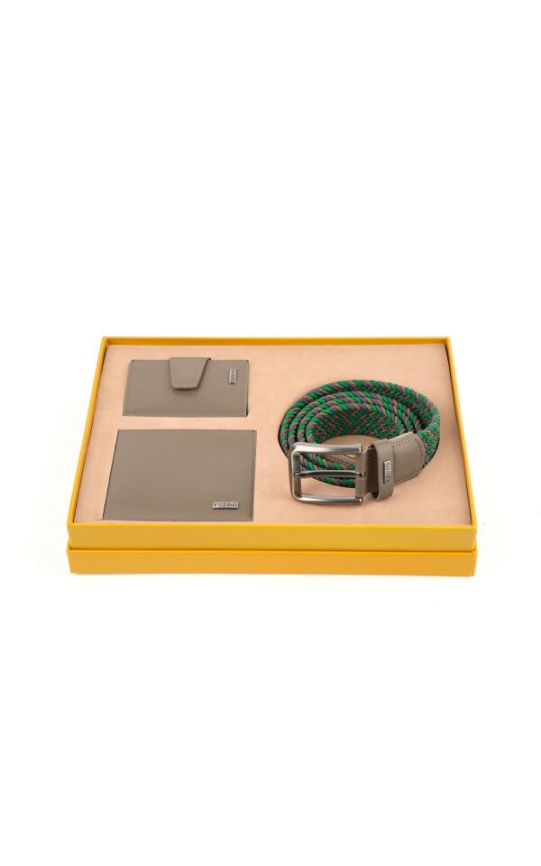 Cüzdan Kartlık Kemer 3 lü Set