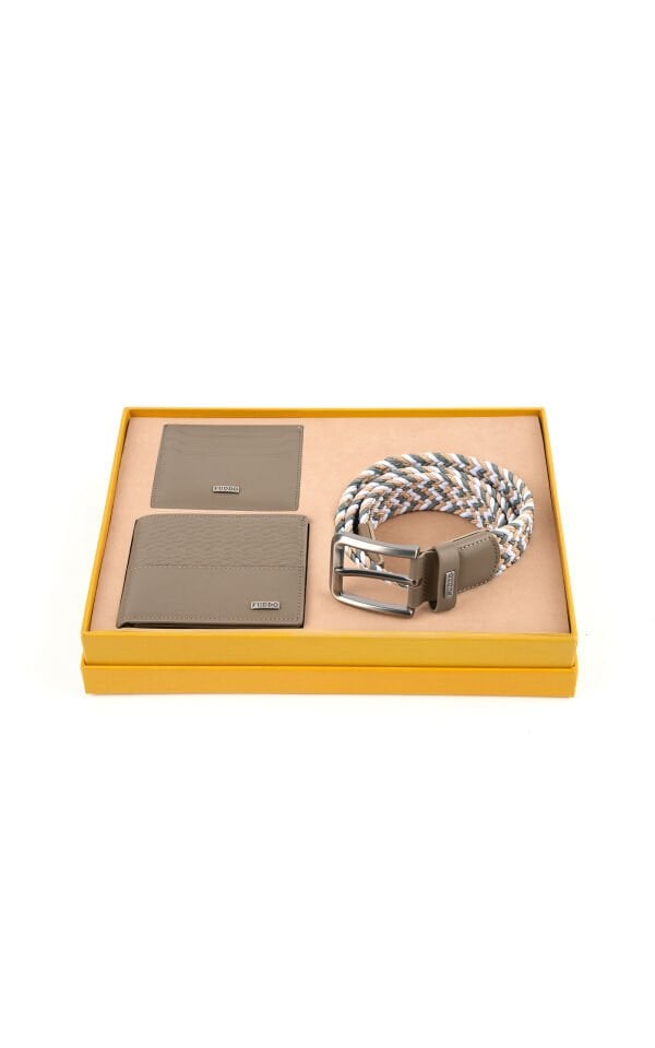 Cüzdan Kartlık Kemer 3 lü Set