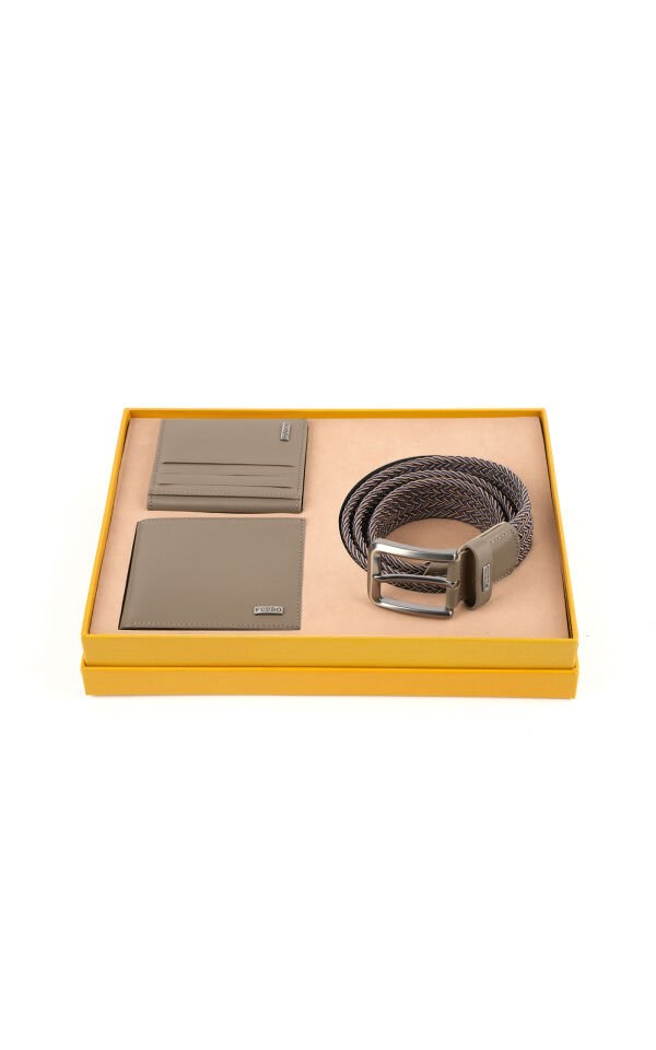 Cüzdan Kartlık Kemer 3 lü Set