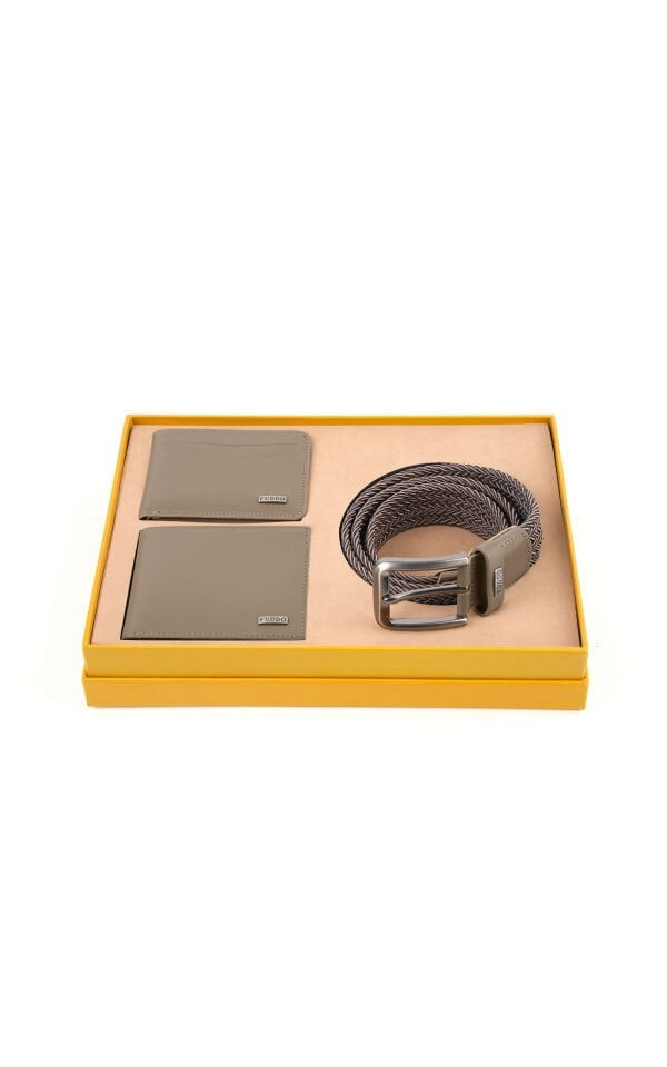 Cüzdan Kartlık Kemer 3 lü Set