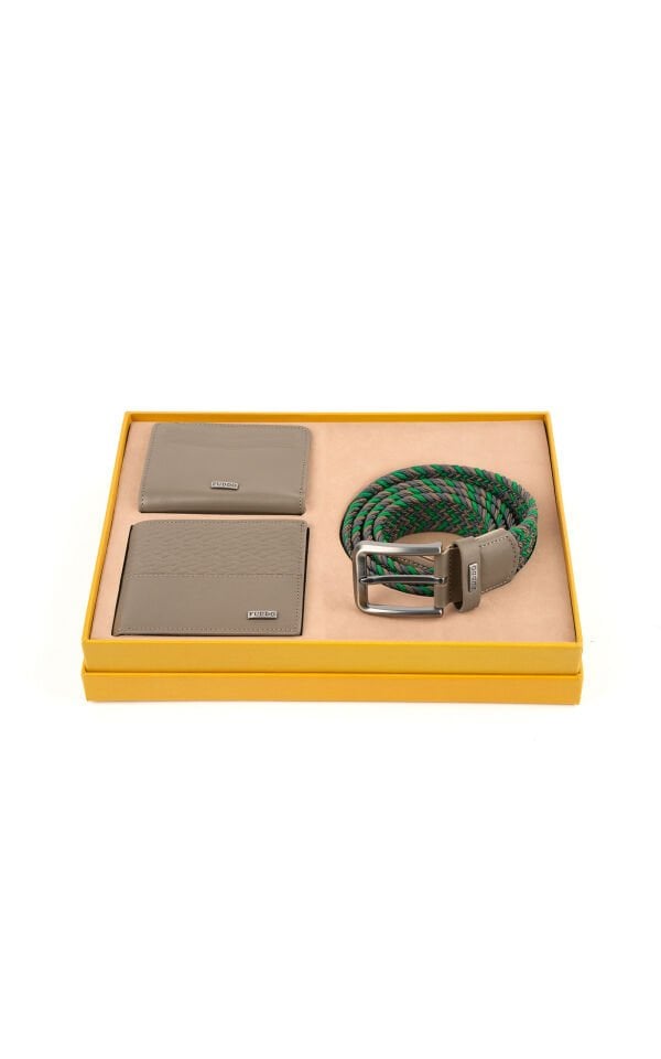Cüzdan Kartlık Kemer 3 lü Set