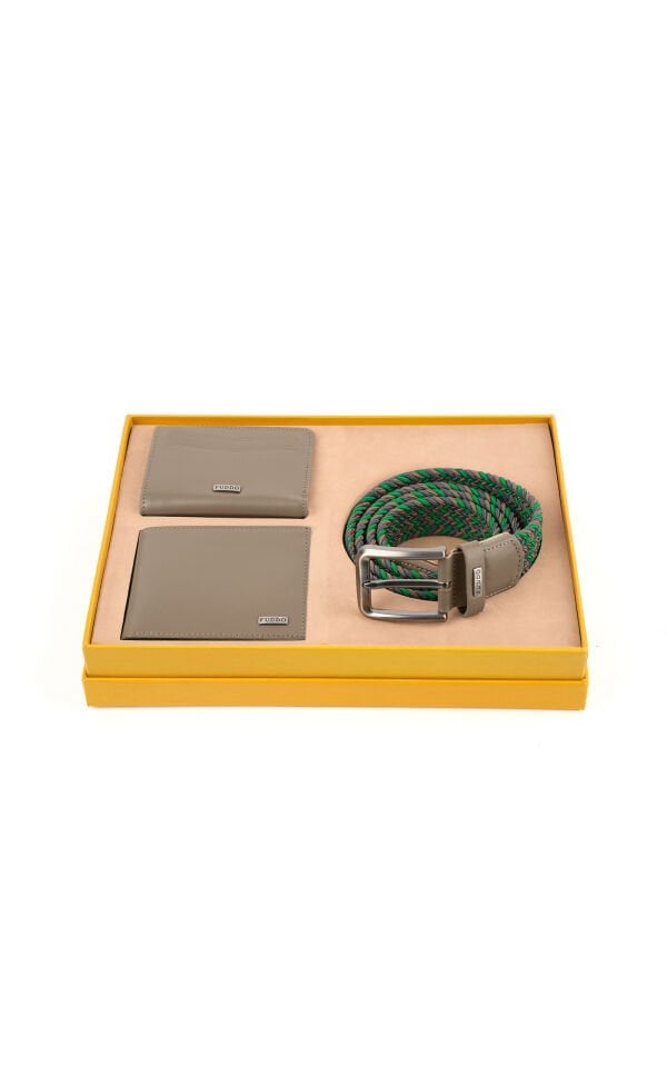 Cüzdan Kartlık Kemer 3 lü Set