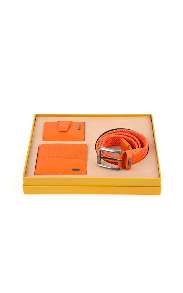 Cüzdan Kartlık Kemer Set