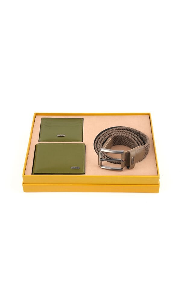 Cüzdan Kartlık Kemer Set