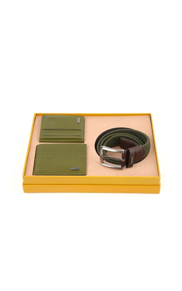 Cüzdan Kartlık Kemer Set