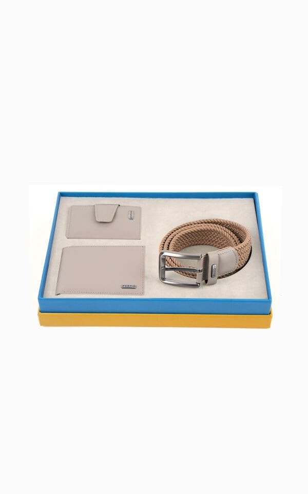 Cüzdan Kartlık Kemer 3 lü Set