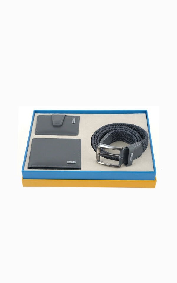 Cüzdan Kartlık Kemer 3 lü Set
